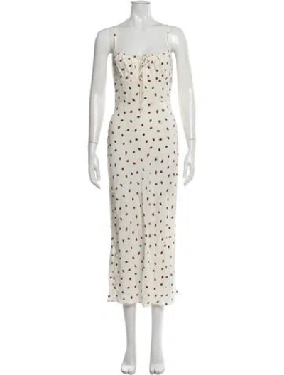 Pre-owned Réalisation Par Silk Long Dress In White