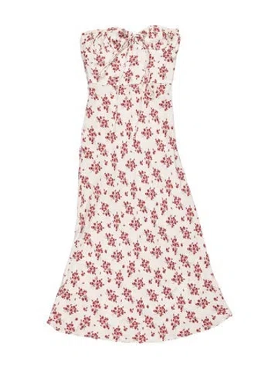Pre-owned Réalisation Par Silk Long Dress In White