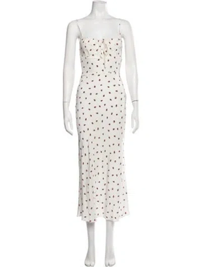 Pre-owned Réalisation Par Silk Long Dress In White