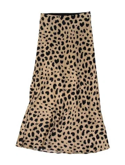 Pre-owned Réalisation Par Silk Long Skirt In Metallic/neutrals