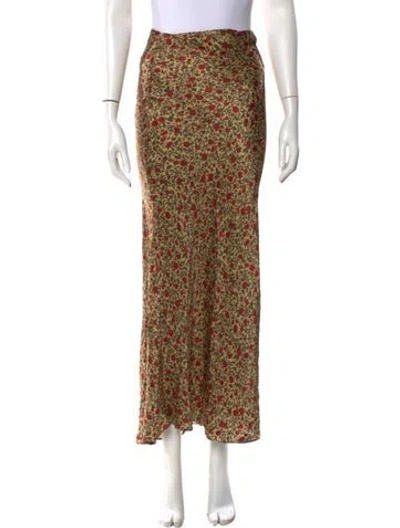 Pre-owned Réalisation Par Silk Long Skirt In Neutral