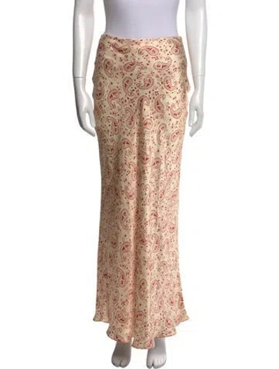 Pre-owned Réalisation Par Silk Long Skirt In Neutral