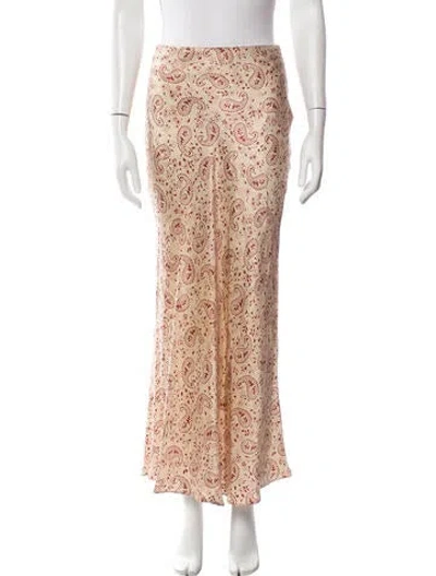 Pre-owned Réalisation Par Silk Long Skirt In Neutrals