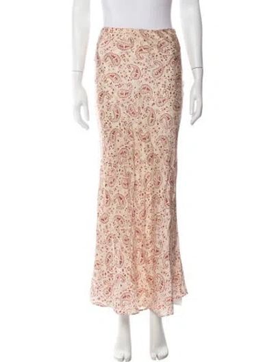 Pre-owned Réalisation Par Silk Long Skirt In Neutrals