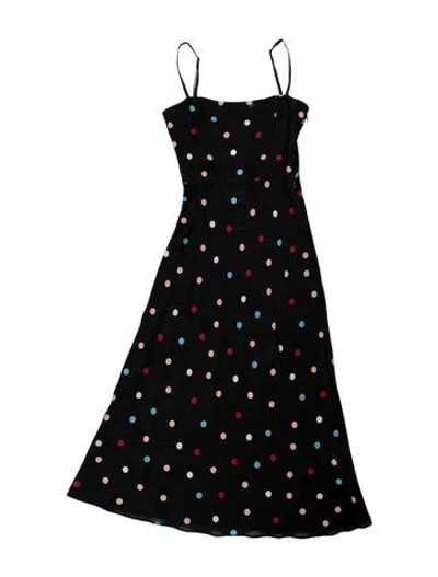Pre-owned Réalisation Par Silk Midi Length Dress In Black