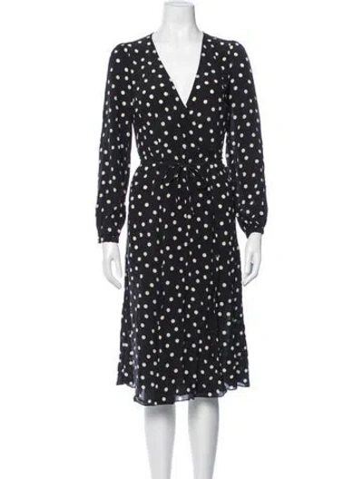 Pre-owned Réalisation Par Silk Midi Length Dress In Black