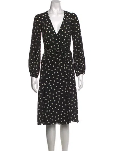 Pre-owned Réalisation Par Silk Midi Length Dress In Black