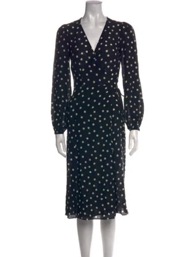 Pre-owned Réalisation Par Silk Midi Length Dress In Black