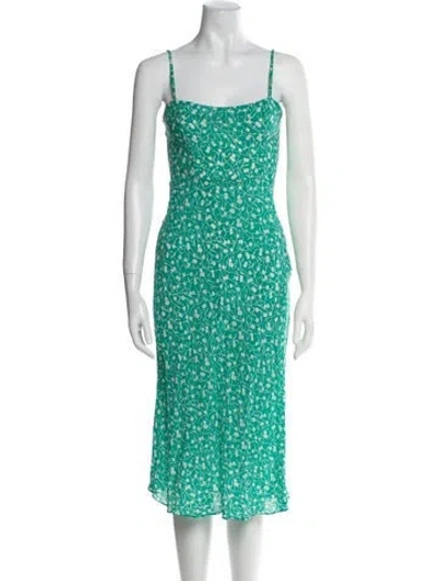 Pre-owned Réalisation Par Silk Midi Length Dress In Blue