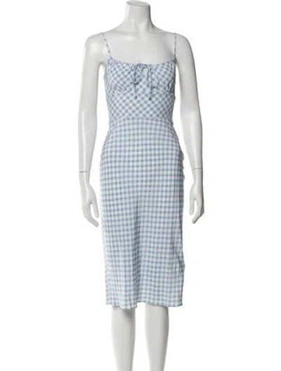 Pre-owned Réalisation Par Silk Midi Length Dress In Blue
