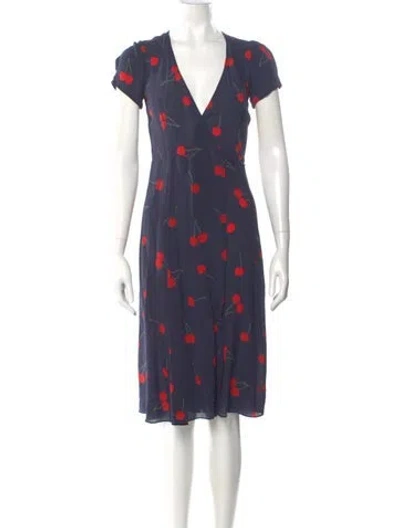 Pre-owned Réalisation Par Silk Midi Length Dress In Blue