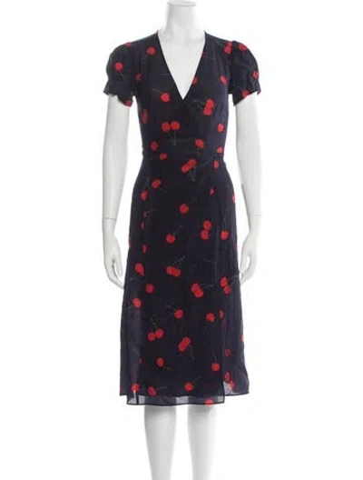 Pre-owned Réalisation Par Silk Midi Length Dress In Blue