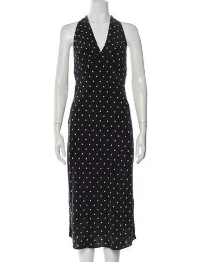Pre-owned Réalisation Par Silk Midi Length Dress In Gray