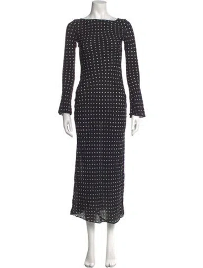 Pre-owned Réalisation Par Silk Midi Length Dress In Grey