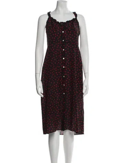 Pre-owned Réalisation Par Silk Midi Length Dress In Multi