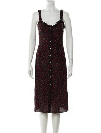 Pre-owned Réalisation Par Silk Midi Length Dress In Multi