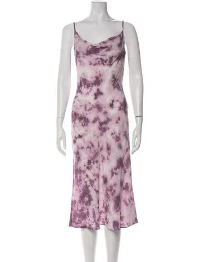 Pre-owned Réalisation Par Silk Midi Length Dress In Multi