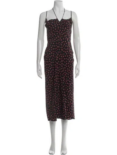 Pre-owned Réalisation Par Silk Midi Length Dress In Multi