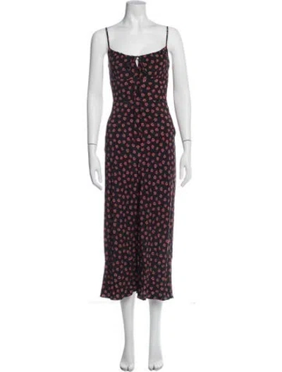 Pre-owned Réalisation Par Silk Midi Length Dress In Multi