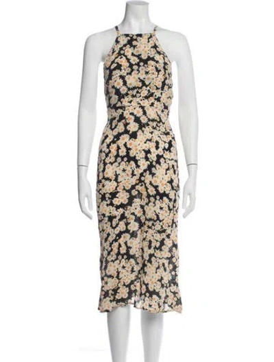 Pre-owned Réalisation Par Silk Midi Length Dress In Multi