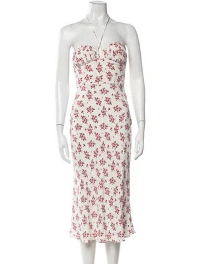 Pre-owned Réalisation Par Silk Midi Length Dress In Pink
