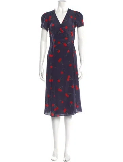 Pre-owned Réalisation Par Silk Midi Length Dress In Purple