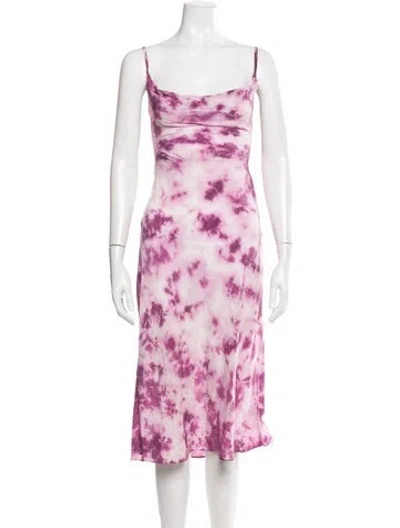 Pre-owned Réalisation Par Silk Midi Length Dress In Purple