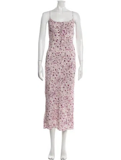 Pre-owned Réalisation Par Silk Midi Length Dress In Purple