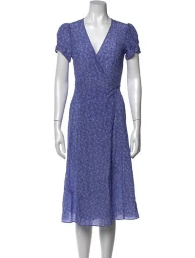 Pre-owned Réalisation Par Silk Midi Length Dress In Purple