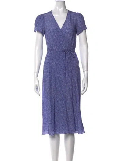 Pre-owned Réalisation Par Silk Midi Length Dress In Purple