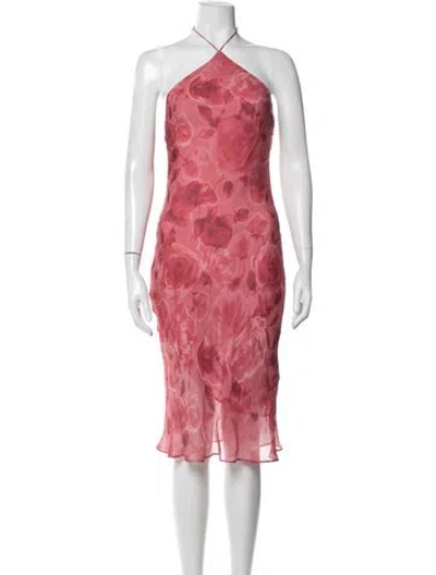 Pre-owned Réalisation Par Silk Midi Length Dress In Red