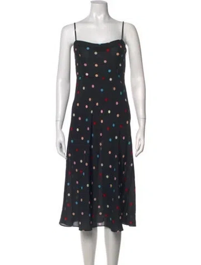 Pre-owned Réalisation Par Silk Midi Length Dress In Red