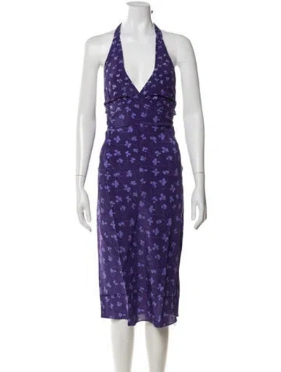 Pre-owned Réalisation Par Silk Midi Length Dress W/ Tags In Purple