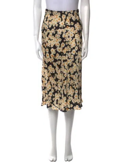 Pre-owned Réalisation Par Silk Midi Length Skirt