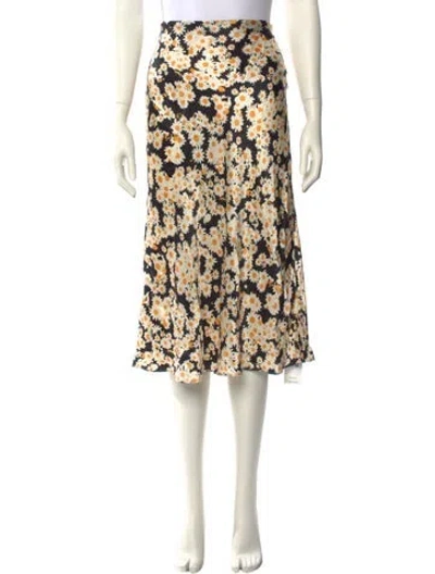 Pre-owned Réalisation Par Silk Midi Length Skirt