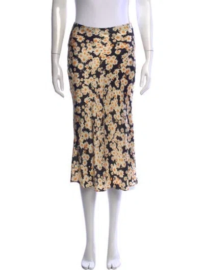 Pre-owned Réalisation Par Silk Midi Length Skirt