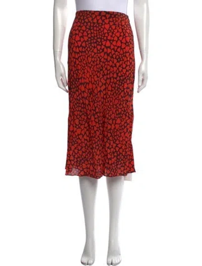Pre-owned Réalisation Par Silk Midi Length Skirt In Multi