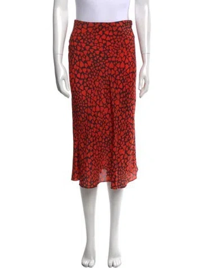 Pre-owned Réalisation Par Silk Midi Length Skirt In Multi