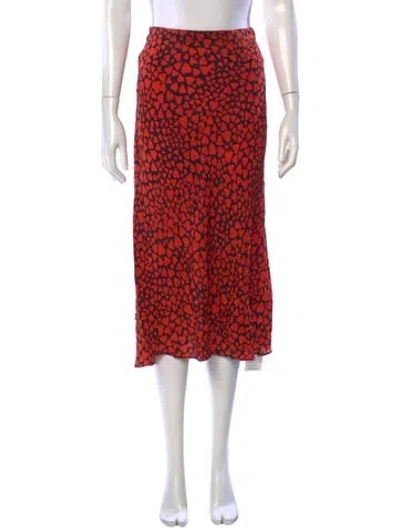 Pre-owned Réalisation Par Silk Midi Length Skirt In Multi