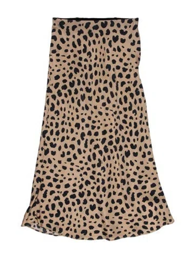 Pre-owned Réalisation Par Silk Midi Length Skirt In Neutral