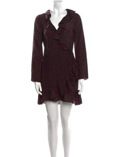 Pre-owned Réalisation Par Silk Mini Dress In Black