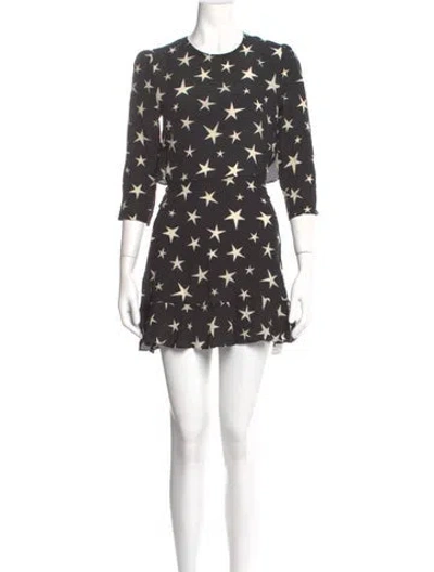Pre-owned Réalisation Par Silk Mini Dress In Black