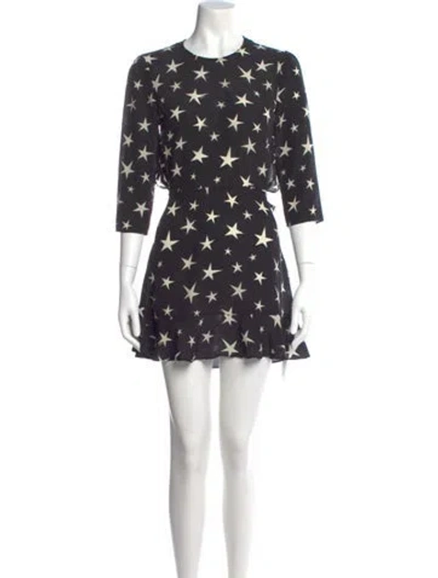 Pre-owned Réalisation Par Silk Mini Dress In Black