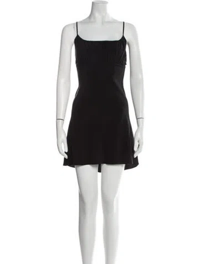 Pre-owned Réalisation Par Silk Mini Dress In Black