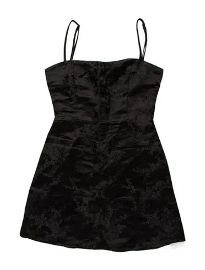 Pre-owned Réalisation Par Silk Mini Dress In Black