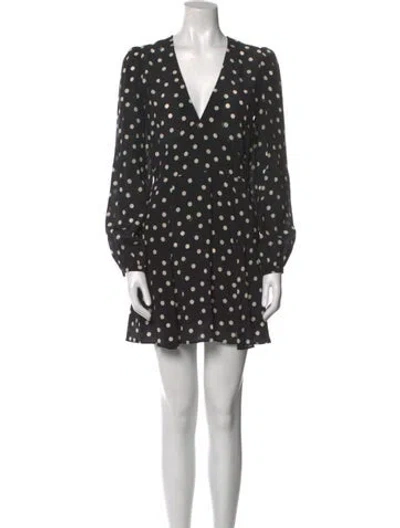 Pre-owned Réalisation Par Silk Mini Dress In Black