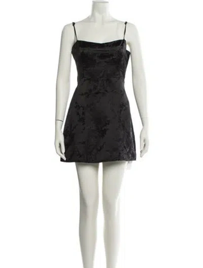 Pre-owned Réalisation Par Silk Mini Dress In Black