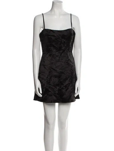 Pre-owned Réalisation Par Silk Mini Dress In Black