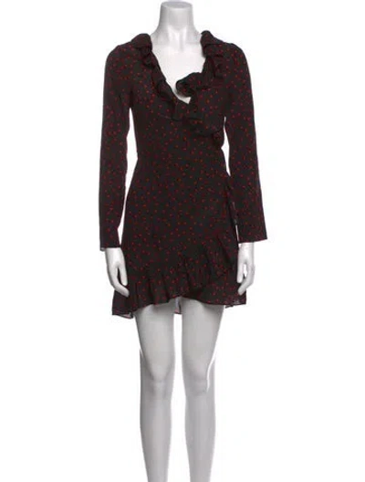 Pre-owned Réalisation Par Silk Mini Dress In Black