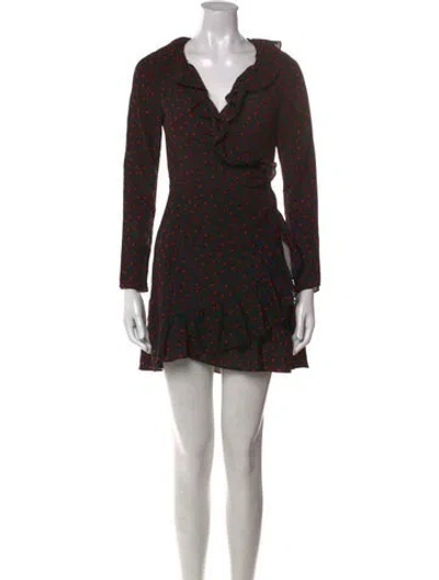 Pre-owned Réalisation Par Silk Mini Dress In Black